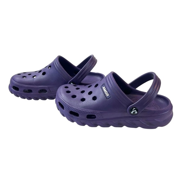 Amoji Clogs Mules Size 240 or Women’s Size 8 Purple - Picture 2 of 7